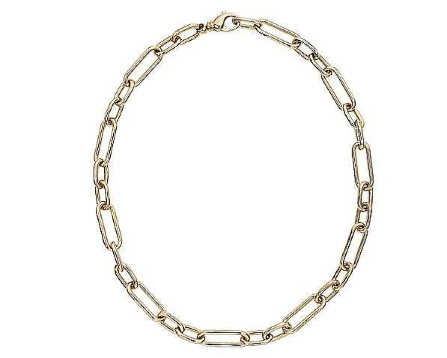 Necklaces | Blue Nile 18" Mixed Oval Links Necklace In 14K Italian Yellow Gold (9.8Mm)