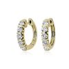 Earrings | Blue Nile Diamond Bar Hoop Earrings In 14K Yellow Gold (2 Ct. Tw.)