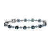 Bracelets | Blue Nile Swiss Blue Topaz And London Blue Topaz Alternating Bracelet In 14K White Gold