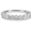 Women'S Rings | Blue Nile Seven Stone Oval Lab Grown Diamond Ring In Platinum (1 Ct. Tw.)