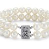 Bracelets | Blue Nile Double-Strand Freshwater Cultured Pearl Bracelet In 14K White Gold (7.0-7.5Mm)