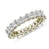 Women'S Rings | Blue Nile Princess Cut Diamond Eternity Ring In 14K Yellow Gold (4 Ct. Tw.)