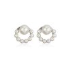 Earrings | Blue Nile Half Circle Freshwater Cultured Pearl Stud Earrings In Sterling Silver (6-7Mm)