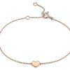 Bracelets | Blue Nile 7" Petite Heart Bracelet In 14K Rose Gold (7.9 Mm)