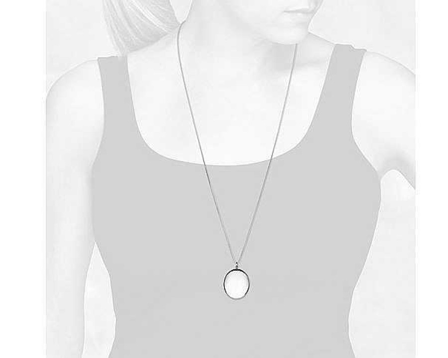 Necklaces | Blue Nile 30" Large Polished Locket In Sterling Silver (1.2 Mm)