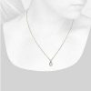 Necklaces | Blue Nile Baguette And Oval Drop Diamond Necklace In 14K Yellow Gold (1/5 Ct. Tw.)