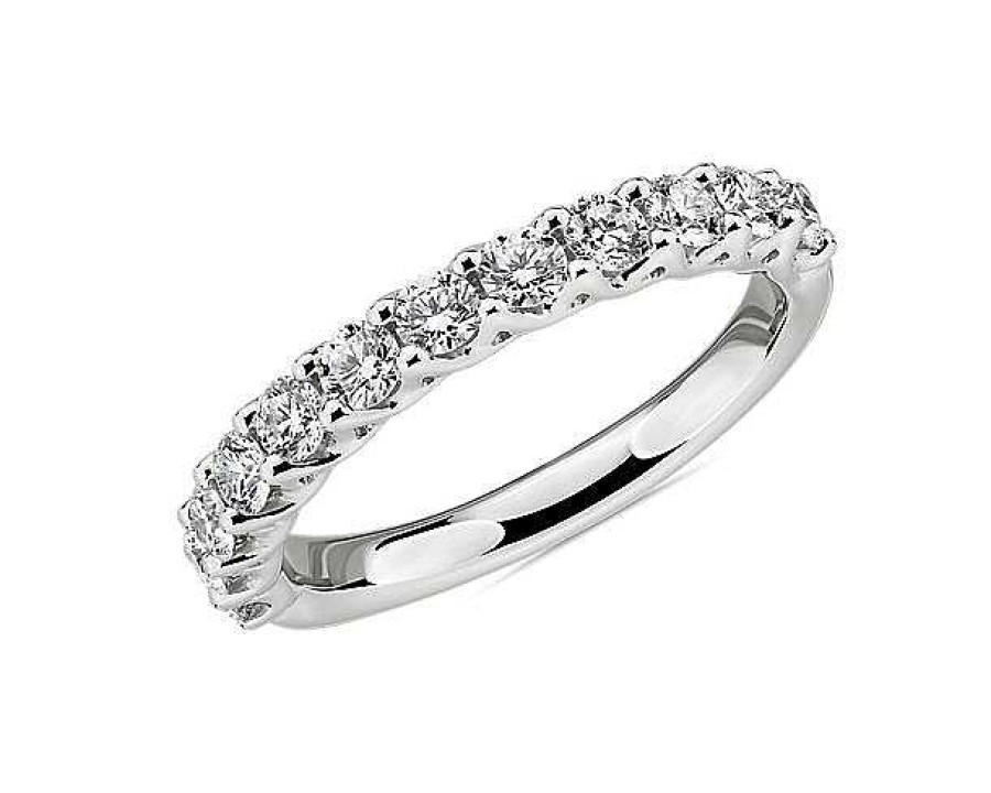 Women'S Rings | Blue Nile Tessere Weave Diamond Wedding Ring In Platinum (3/4 Ct. Tw.)