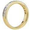 Women'S Rings | Blue Nile Channel Set Princess-Cut Diamond Ring In 14K Yellow Gold (1 Ct. Tw.)