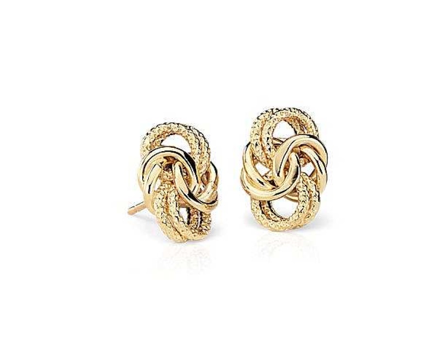 Earrings | Blue Nile Byzantine Love Knot Earrings In 18K Italian Yellow Gold