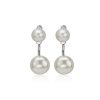 Earrings | Blue Nile Front-Back Freshwater Cultured Pearl Earrings In Sterling Silver