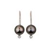 Earrings | Blue Nile Tahitian Pearl With Diamond Drop Earrings In 14K Rose Gold (8-8.5Mm)