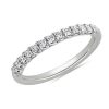 Women'S Rings | Blue Nile Tessere Diamond Anniversary Ring In 14K White Gold (1/4 Ct. Tw.)