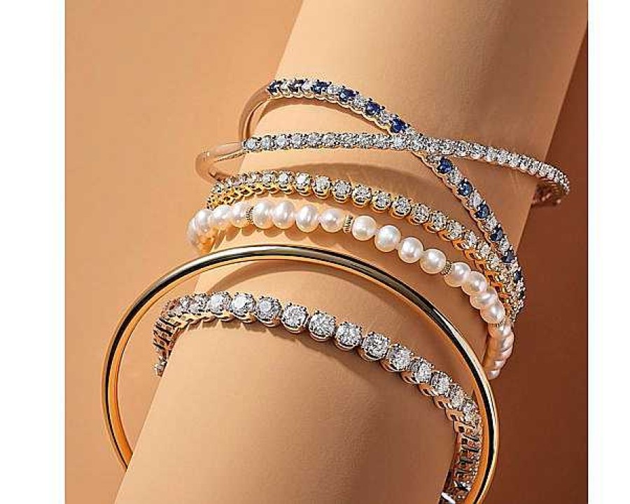 Bracelets | Blue Nile Diamond Tennis Bracelet In 14K Yellow Gold (4 Ct. Tw.)