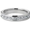 Women'S Rings | Blue Nile Channel Set Princess Diamond Ring In 18K White Gold (1 1/2 Ct. Tw.)