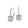 Earrings | Blue Nile Baguette Diamond Lever Back Drop Earrings In 18K White Gold (3/4 Ct. Tw.)