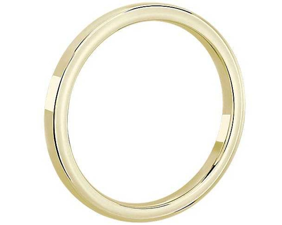 Women'S Rings | Blue Nile Skyline Comfort Fit Wedding Ring In 14K Yellow Gold (2Mm)