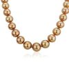 Necklaces | Blue Nile Extraordinary Collection: Golden South Sea Pearl Strand In 18K Yellow Gold (12.2-15.5Mm)