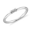 Rings | Blue Nile Mini Baguette-Cut Diamond Fashion Ring In 14K White Gold