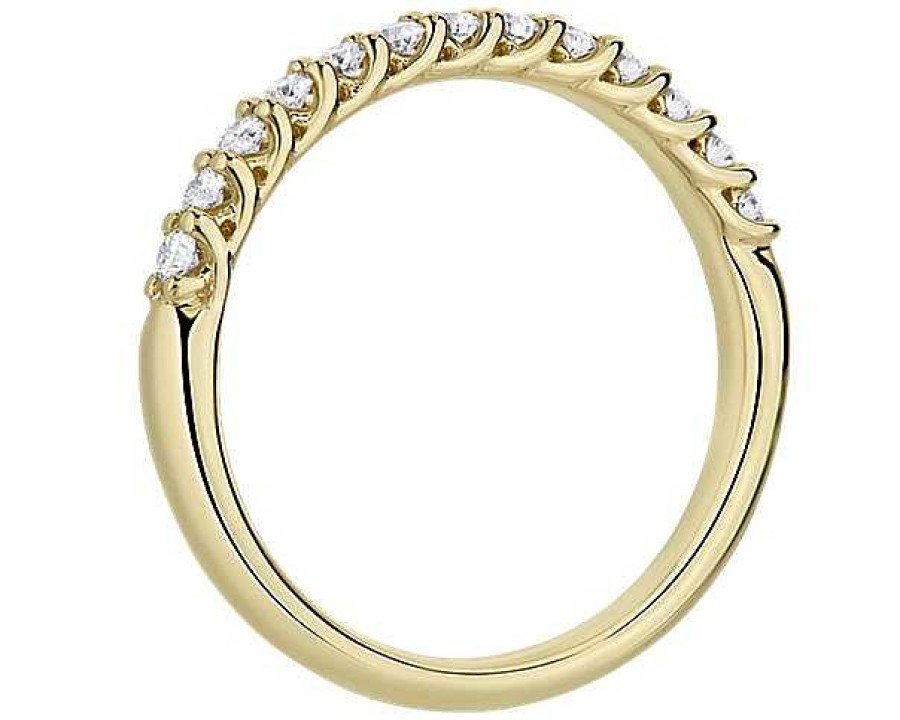 Women'S Rings | Blue Nile Tessere Diamond Anniversary Ring In 14K Yellow Gold (1/4 Ct. Tw.)