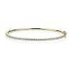 Bracelets | Blue Nile Luna Diamond Bangle In 14K Yellow Gold (1 Ct. Tw.)