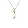 Necklaces | Blue Nile 18" Half Moon Pendant In 14K Yellow Gold (1 Mm)