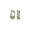 Earrings | Blue Nile Diamond Crossover Hoop Earrings In 14K Yellow Gold (1/6 Ct. Tw.)