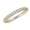 Women'S Rings | Blue Nile French Pav Diamond Ring In 14K Yellow Gold (1/4 Ct. Tw.)