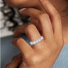 Women'S Rings | Blue Nile Seven Stone Asscher Diamond Ring In Platinum (3 Ct. Tw.)