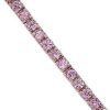 Bracelets | Blue Nile Pink Sapphire Tennis Bracelet In 14K Rose Gold (2Mm)