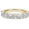 Women'S Rings | Blue Nile Seven Stone Cushion Diamond Ring In 14K Yellow Gold (3 Ct. Tw.)