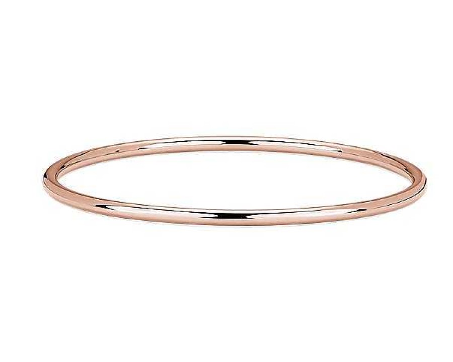 Bracelets | Blue Nile Slip Bangle In 14K Italian Rose Gold (2.9 Mm)