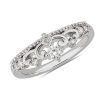 Rings | Blue Nile Intricate Crown Jewel Diamond Ring In Platinum (1/4 Ct. Tw.)