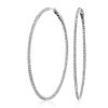 Earrings | Blue Nile Dazzling Diamond Eternity Hoop Earrings In 14K White Gold (2 Ct. Tw.)