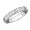 Rings | Blue Nile Rectangle Wedding Ring In 14K White Gold (4Mm)