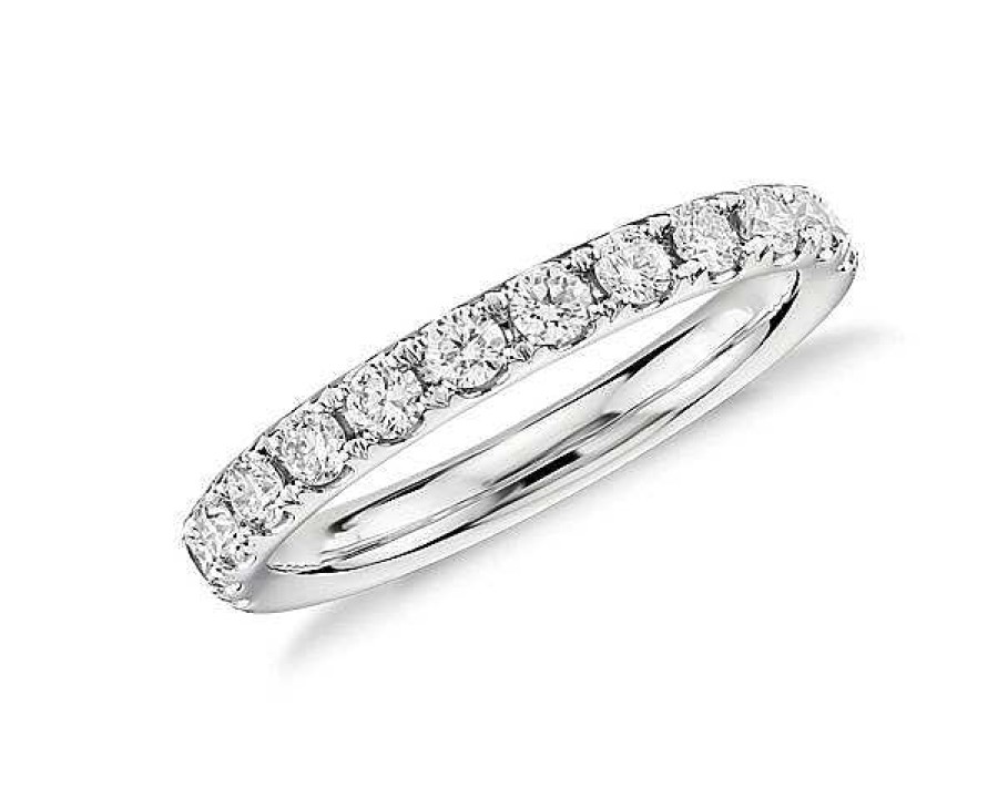 Rings | Blue Nile Riviera Pav Diamond Ring In 14K White Gold (1/2 Ct. Tw.)