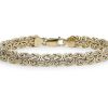 Bracelets | Blue Nile 8" Byzantine Bracelet In 18K Italian Yellow Gold (7.5 Mm)