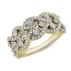 Rings | Blue Nile Double Twist Pav Diamond Ring In 14K Yellow Gold (1 Ct. Tw.)