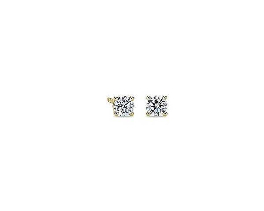 Earrings | Blue Nile Diamond Stud Earrings In 14K Yellow Gold (1/2 Ct. Tw.)