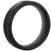 Men'S Rings | Blue Nile Brushed And Polished Comfort Fit Wedding Ring In Black Tungsten Carbide (6Mm)