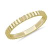 Women'S Rings | Blue Nile Stackable Vertical Mirrors Ring In 14K Yellow Gold (2Mm)