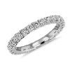 Women'S Rings | Blue Nile Tessere Weave Diamond Eternity Ring In Platinum (1 Ct. Tw.)