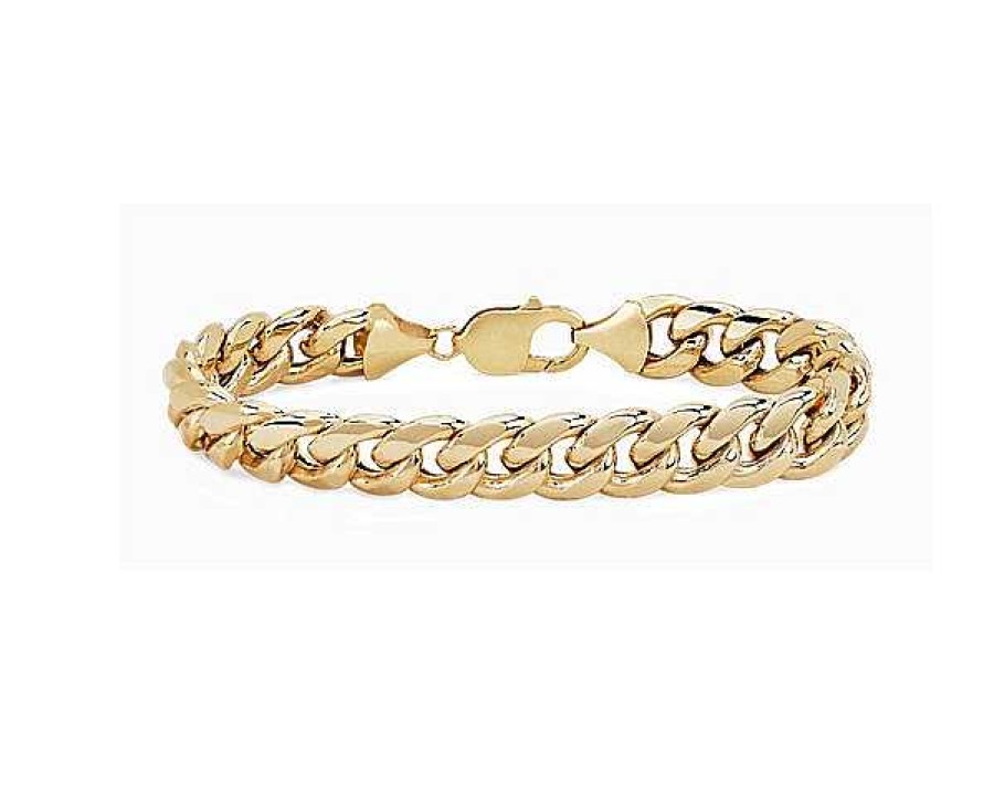 Bracelets | Blue Nile 8" Men'S Miami Cuban Link Bracelet In 14K Yellow Gold (11 Mm)