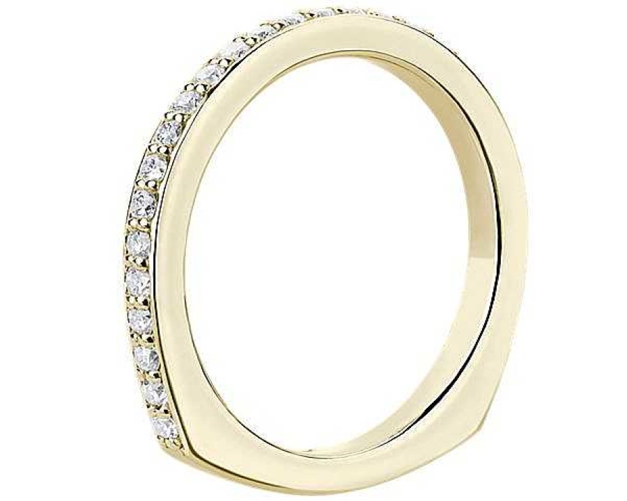 Women'S Rings | Blue Nile Bella Vaughan Euro Shank Diamond Wedding Ring In 18K Yellow Gold (3/8 Ct. Tw.)