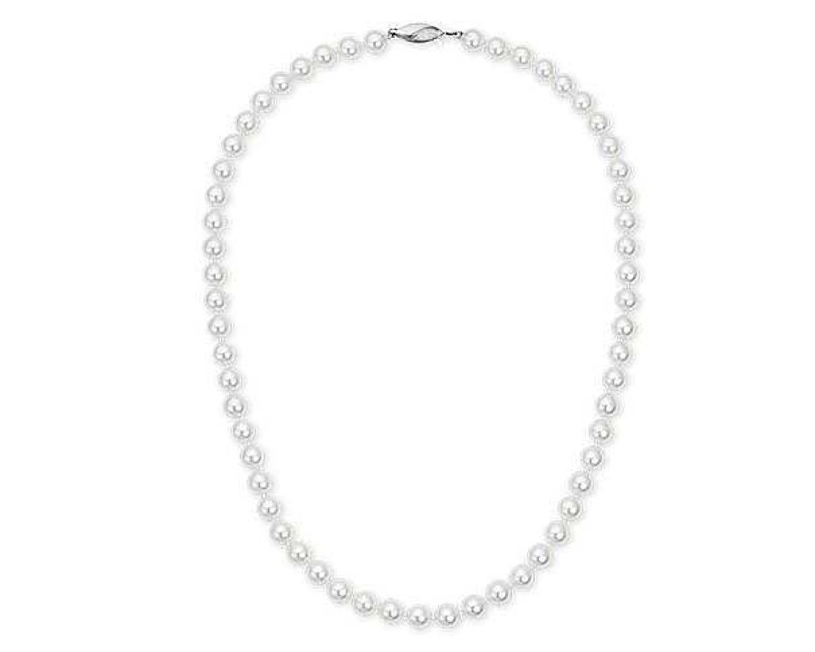 Necklaces | Blue Nile 18" Classic Akoya Cultured Pearl Strand Necklace In 18K White Gold (7.0-7.5Mm)