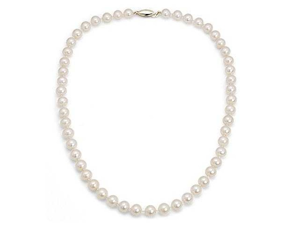 Necklaces | Blue Nile 16" Freshwater Cultured Pearl Strand Necklace In 14K Yellow Gold (8.0-8.5Mm)