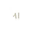 Earrings | Blue Nile Mini Diamond Bar Stud Earrings In 14K Yellow Gold