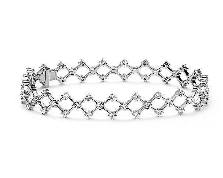 Bracelets | Blue Nile Blue Nile Studio Galaxy Diamond Tennis Bracelet In 18K White Gold (2.2 Ct. Tw)