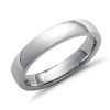 Men'S Rings | Blue Nile Low Dome Comfort Fit Wedding Ring In Platinum (4Mm)