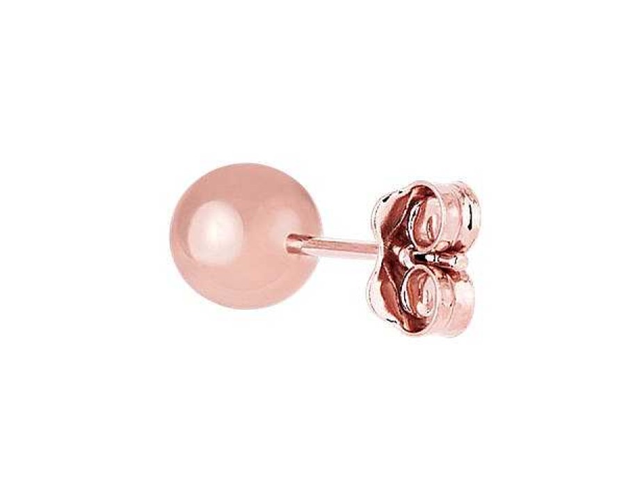 Earrings | Blue Nile Bead Ball Stud Earrings In 14K Rose Gold (6Mm)