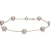 Bracelets | Blue Nile Pink Freshwater Cultured Pearl Tin Cup Stationed Bracelet In 14K Rose Gold (5.5Mm)